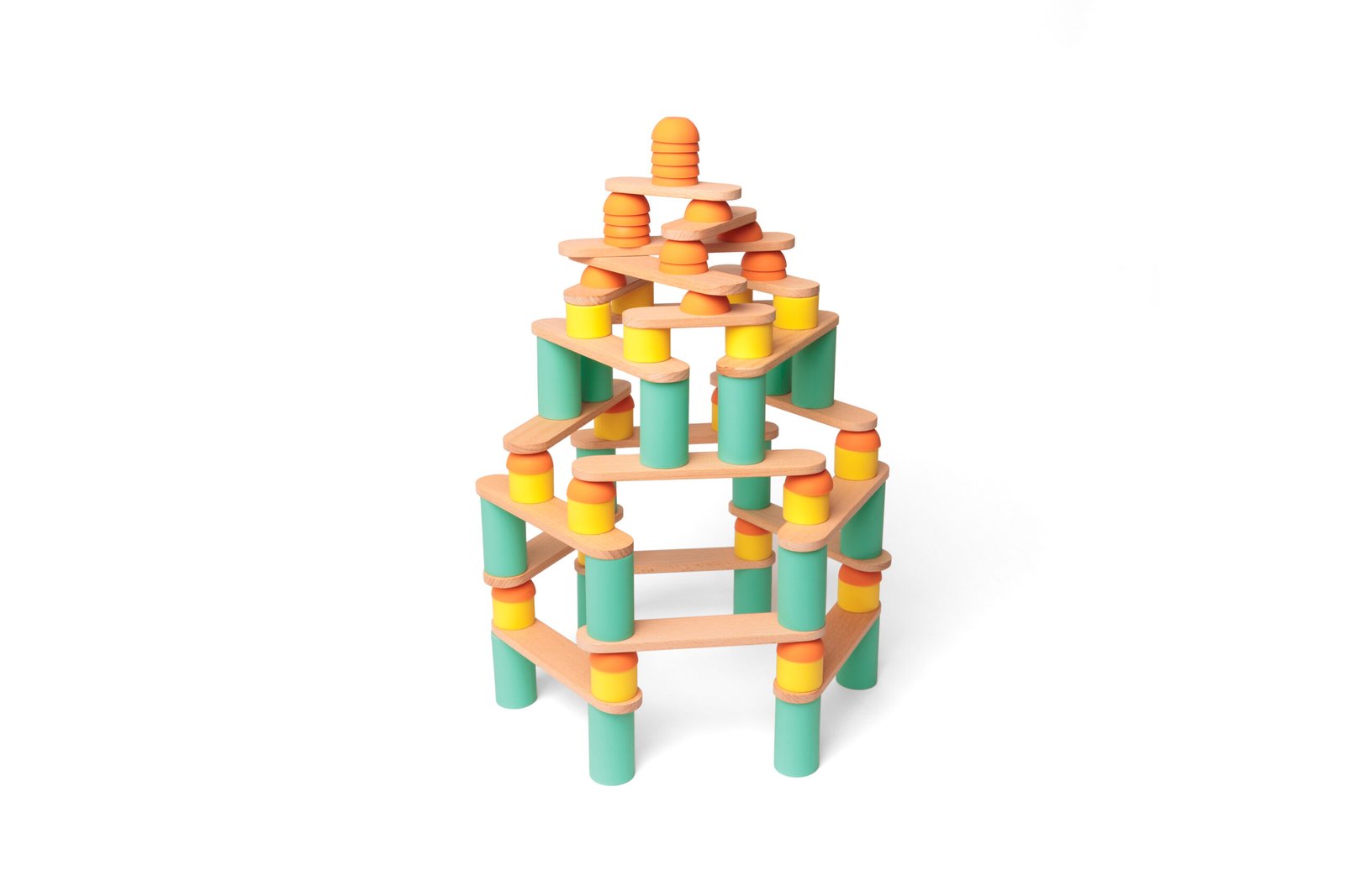 Open play set for building imaginary objects
